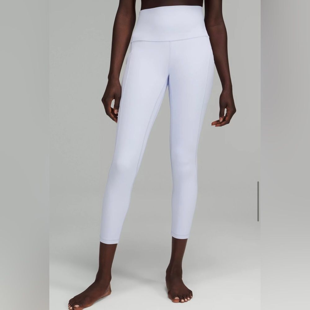 Lululemon align 25” pant with pockets - pastel blue size 4 NWT